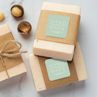 セージシンプルミニマリスト手作りビジネスサポート スクエアシール