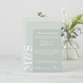 セージシンプルモダンシックスクリプ結婚トのカード サンキューカード (スタンド正面)