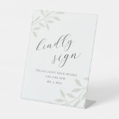 セージスエレガント結婚ゲストブック 台座サイン (正面)