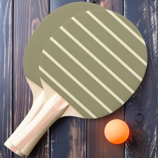 セージストライプの牧草地無地のと 卓球ラケット