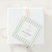 セージストライプグリーンエレガント洗礼 フェイバータグ (インサイチュ)