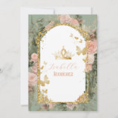 セージスペインのグリーンクインセアニェラ15アノス 招待状 (裏面)