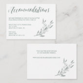 セージズエレガントア結婚コモデーションカード エンクロージャーカード (正面/裏面)
