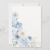 セージチノイスリーフランスのヴィンテージ結婚フローラ 招待状 (裏面)