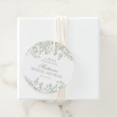 セージチノイスリーフローラブライダルシャワーサークル フェイバータグ (インサイチュ)