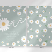 セージデイジー1st誕生日招待状 招待状