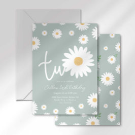 セージデイジー2nd誕生日招待状 招待状