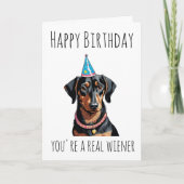 セージドッグ誕生日カード カード (正面)