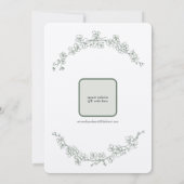 セージドリーム結婚式招待状 招待状 (裏面)