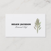 セージハーブ料理シェフケータリング名刺 名刺 (正面)