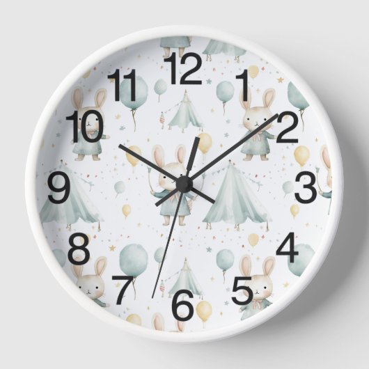 セージバニードリームズ 壁時計 (正面)