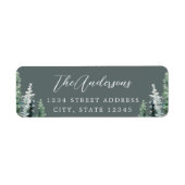 セージパイン素朴フォレストホリデイ差出人住所 ラベル (正面)