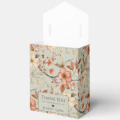 セージパーソナライズされたグリーンワイルドフラワーベビーシャワー フェイバーボックス (見開き)