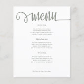 セージパーソナライズされた・グ結婚リーンのメニュー (正面)