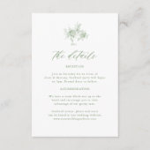 セージビクトリアングリーントワ結婚ール詳細 エンクロージャーカード (正面)