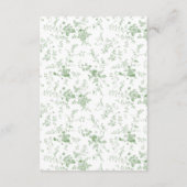 セージビクトリアングリーントワ結婚ール詳細 エンクロージャーカード (裏面)