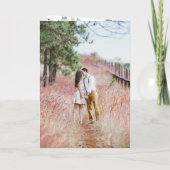 セージピンクフローラダスティバラ折り結婚返し 招待状 (裏面)