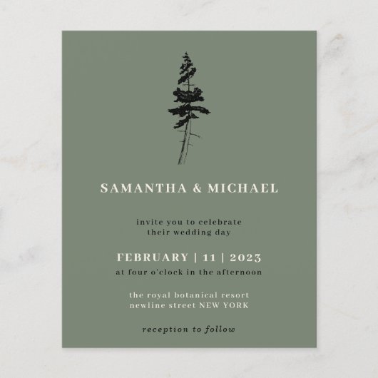 セージフォレストパインツリーインディ素朴予算 チラシ (正面)