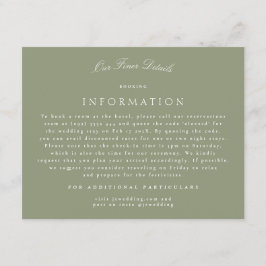 セージフォーマルクラシック書道結婚の詳細 エンクロージャーカード