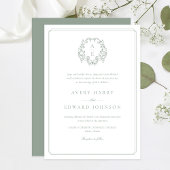 セージフォーマルグリーン結婚式招待状 招待状