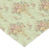 セージフランスのグリーンビクトリアンスタイルフローラロココ テーブルクロス (アングル)