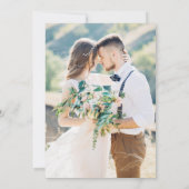 セージフランスのグリーンフローラ結婚クレストの写真 サンキューカード (裏面)