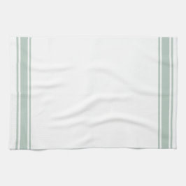 セージフランスのスタイルストライプキッチンティータオル キッチンタオル