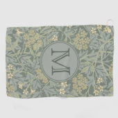 セージフローラウィリアムカスタムモリスイニシャルレディース ゴルフタオル (横)