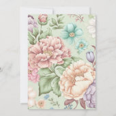 セージフローラエレガントな結婚式招待状 招待状 (裏面)