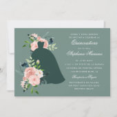 セージフローラカスタムカラードレスキンセアニラ 招待状 (正面)