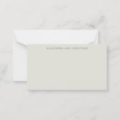 セージフローラボホ名前をカスタムするギフトエンクロージャー ノートカード (正面)