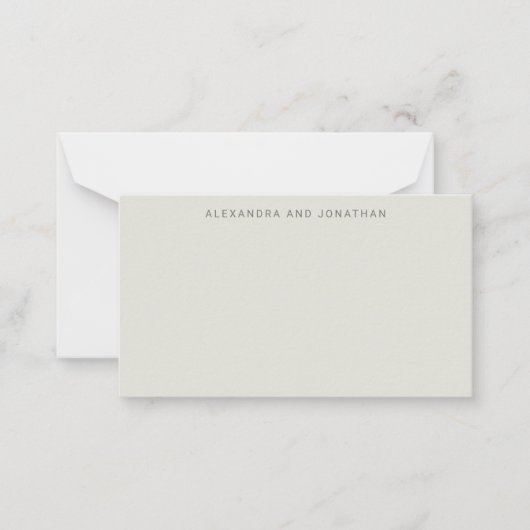 セージフローラボホ名前をカスタムするギフトエンクロージャー ノートカード (正面)