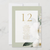 セージフローラ水彩表番号とシーティングカード シーズンカード (正面)