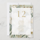 セージフローラ水彩表番号とシーティングカード シーズンカード (裏面)