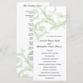 セージフローラ結婚式 プログラム (正面/裏面)
