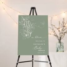 セージフローラ蝶ベビーイン開花ウェルカムサイン