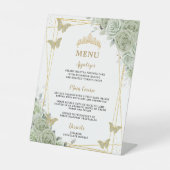 セージフローラ金ゴールドキンセアニェラスイーツ16メニュー 台座サイン (正面)