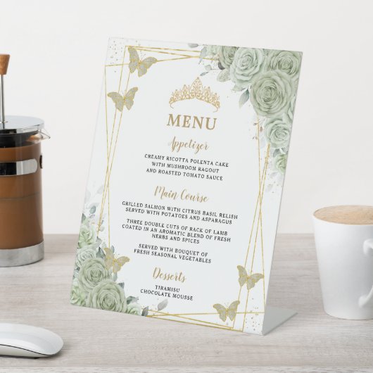 セージフローラ金ゴールドキンセアニェラスイーツ16メニュー 台座サイン (インサイチュ)