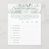 セージブライダルシャワーゲーム – スキャッタリズ (正面)