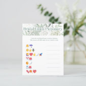 セージブライダルシャワーゲーム – Emoji Pictionary (スタンド正面)