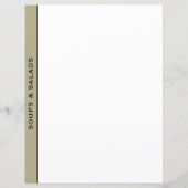 セージブラック&ホワイトレシピディバイダー |スープとサラダ (裏面)