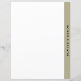 セージブラック&ホワイトレシピディバイダー |スープとサラダ