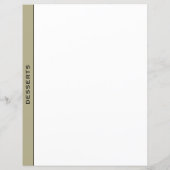 セージブラック&ホワイトレシピディバイダー |デザート (裏面)