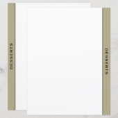 セージブラック&ホワイトレシピディバイダー |デザート (正面/裏面)