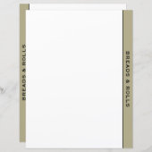 セージブラック&ホワイトレシピディバイダー |読み取り転が& (正面/裏面)