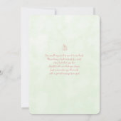 セージブルンチベビーシャワー招待状 招待状 (裏面)