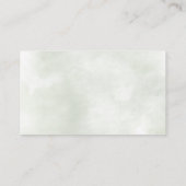 セージベビー開花アイボリーベビーシャワーブックリクエスト エンクロージャーカード (裏面)