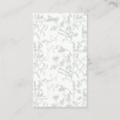 セージボウベイビーシャワーブック エンクロージャーカード (裏面)