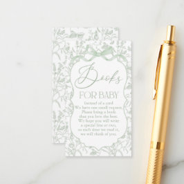 セージボウベイビーシャワーブック エンクロージャーカード