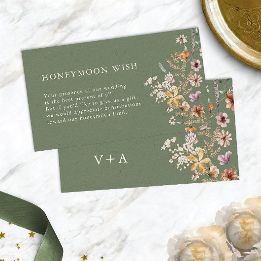 セージボホハネムーンウィッシュエンクロージャカード エンクロージャーカード